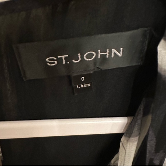 St John Women’s Designer Luxury Floral Pleated Sleeveless Maxi Dress Formal SZ 0 - Picture 4 of 11